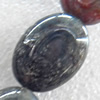 India Agate Beads, Faceted Flat Oval, 15x20mm, Hole:Approx 1.5mm, Sold per 15.7-inch Strand