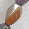 India Agate Beads, Twist Oval, 10x20mm, Hole:Approx 1.5mm, Sold per 15.7-inch Strand