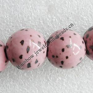 Ceramics Beads, Round 16mm Hole:3mm, Sold by Bag