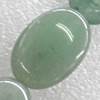 Green Aventurine Beads, Flat Oval, 16x24mm, Hole:Approx 1.5mm, Sold per 15.7-inch Strand