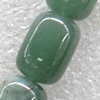 Green Aventurine Beads, Drum, 10x14mm, Hole:Approx 1.5mm, Sold per 15.7-inch Strand