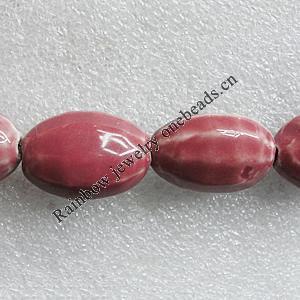 Ceramics Beads, Oval 29x20mm Hole:3mm, Sold by Bag