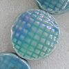 Ceramics Beads, Flat Round 33mm Hole:3mm, Sold by Bag