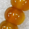 Yellow Agate Beads, Rondelle, 10x14mm, Hole:Approx 1.5mm, Sold per 15.7-inch Strand