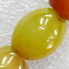 Agate Beads, Oval, 12x16mm, Hole:Approx 1.5mm, Sold per 15.7-inch Strand