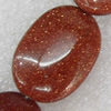 Gold Sand Stone Beads, Flat Round, 18x25mm, Hole:Approx 1.5mm, Sold per 15.7-inch Strand