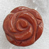 Gold Sand Stone Beads, Flower, 26x16mm, Hole:Approx 1.5mm, Sold by PC