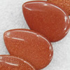 Gold Sand Stone Beads, Teardrop, 30x21mm, Hole:Approx 1.5mm, Sold per 15.7-inch Strand