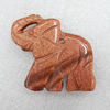 Gold Sand Stone Pendant, Animal, 43x35x6mm, Hole:Approx 1.5mm, Sold by PC