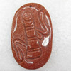 Gold Sand Stone Pendant, 31x50x8mm, Hole:Approx 1.5mm, Sold by PC