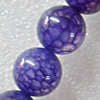 Agate Beads, Round, 4mm, Hole:Approx 1mm, Sold per 15.7-inch Strand