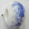 Ceramics Beads European, European Style, 14x10mm, Hole:5mm, Sold by Bag