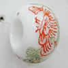 Ceramics Beads European, European Style, 14x10mm, Hole:5mm, Sold by Bag