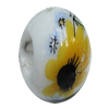 Ceramics Beads European, European Style, 14x10mm, Hole:5mm, Sold by Bag