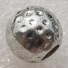 Jewelry findings, CCB Plastic Beads Antique Silver, 14x12mm Hole:6mm, Sold by Bag