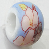 Ceramics Beads European, European Style, 14x10mm, Hole:5mm, Sold by Bag