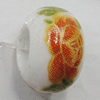 Ceramics Beads European, European Style, 14x10mm, Hole:5mm, Sold by Bag