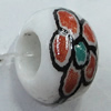 Ceramics Beads European, European Style, 14x10mm, Hole:5mm, Sold by Bag