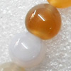 Agate Beads, Round, 4mm, Hole:Approx 1mm, Sold per 15.7-inch Strand