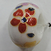 Ceramics Beads European, European Style, 14x10mm, Hole:5mm, Sold by Bag