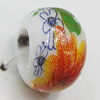 Ceramics Beads European, European Style, 14x10mm, Hole:5mm, Sold by Bag