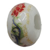 Ceramics Beads European, European Style, 14x10mm, Hole:5mm, Sold by Bag