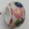 Ceramics Beads European, European Style, 14x10mm, Hole:5mm, Sold by Bag