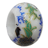 Ceramics Beads European, European Style, 14x10mm, Hole:5mm, Sold by Bag