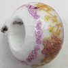 Ceramics Beads European, European Style, 14x10mm, Hole:5mm, Sold by Bag