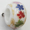 Ceramics Beads European, European Style, 14x10mm, Hole:5mm, Sold by Bag