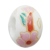 Ceramics Beads European, European Style, 14x10mm, Hole:5mm, Sold by Bag