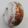 Ceramics Beads European, European Style, 14x10mm, Hole:5mm, Sold by Bag