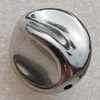 Jewelry findings, CCB Plastic Pendants Platina Plated, 23x22mm Hole:2.5mm, Sold by Bag