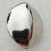 Jewelry findings, CCB Plastic Beads Platina Plated, Horse Eye 29x24mm Hole:1.5mm, Sold by Bag