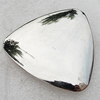 Jewelry findings, CCB Plastic Pendants Platina Plated, Triangle 65x67mm Hole:2.5mm, Sold by Bag
