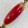 Agate Beads, Oval, 10x30mm, Hole:Approx 1.5mm, Sold per 15.7-inch Strand