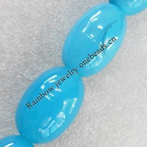 Agate Beads, Oval, 19x27mm, Hole:Approx 1.5mm, Sold per 15.7-inch Strand