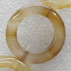 Agate Beads, Donut, O:30mm I:18mm, Hole:Approx 1.5mm, Sold per 15.7-inch Strand