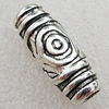 Jewelry findings, CCB Plastic Beads Antique Silver, 28x10mm Hole:6mm, Sold by Bag