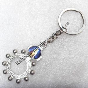 Zinc Alloy Key Chain, 33x51mm, Length Approx 10cm, Sold by Dozen