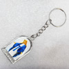 Zinc Alloy Key Chain, 23x40mm, Length Approx 95mm, Sold by Dozen