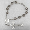 Bracelet, Cross:23x43mm, Sold per 7-inch Strand