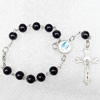 Bracelet, Cross:23x38mm, Sold per 7-inch Strand