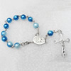 Bracelet, Cross:23x38mm, Sold per 7-inch Strand