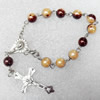 Bracelet, Cross:23x38mm, Sold per 7-inch Strand