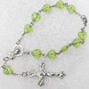 Bracelet, Cross:23x40mm, Sold per 7-inch Strand