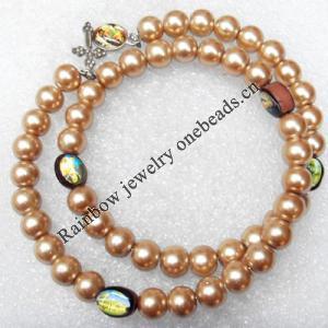 Bracelet, Round:8mm, Length Approx 75mm, Sold by Strand