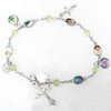 Bracelet, Cross:18x28mm, Sold per 7-inch Strand