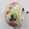 Ceramics Beads European, European Style, 14x10mm, Hole:5mm, Sold by Bag