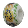 Ceramics Beads European, European Style, 14x10mm, Hole:5mm, Sold by Bag